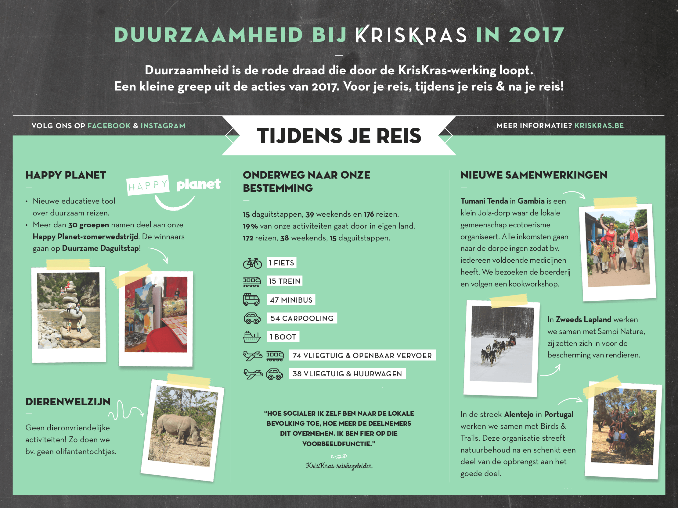 Duurzaamheidsrapport 2017 - tijdens